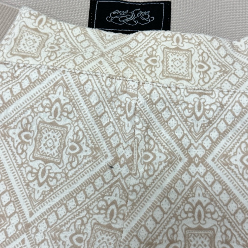 Boutique One 5 One Velour Patterned Pull On Leggings Pants Diamond Print Pull On - Picture 7 of 10
